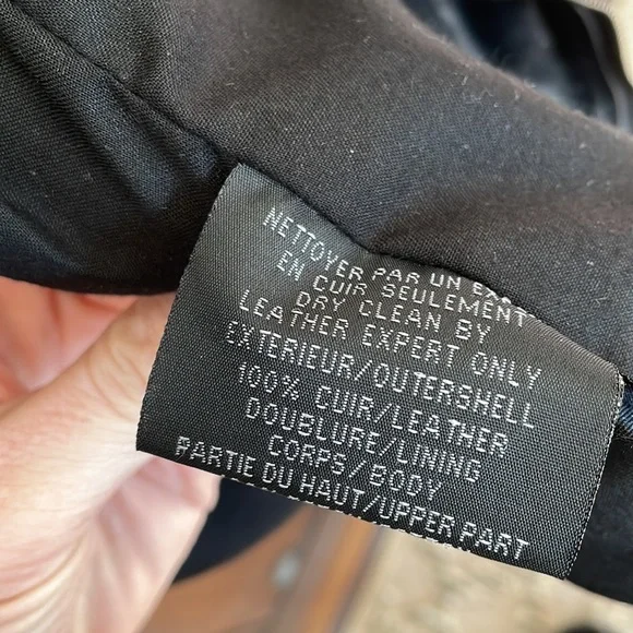 Bod & Christensen Black 100% Leather Jacket Small Jackets & Coats